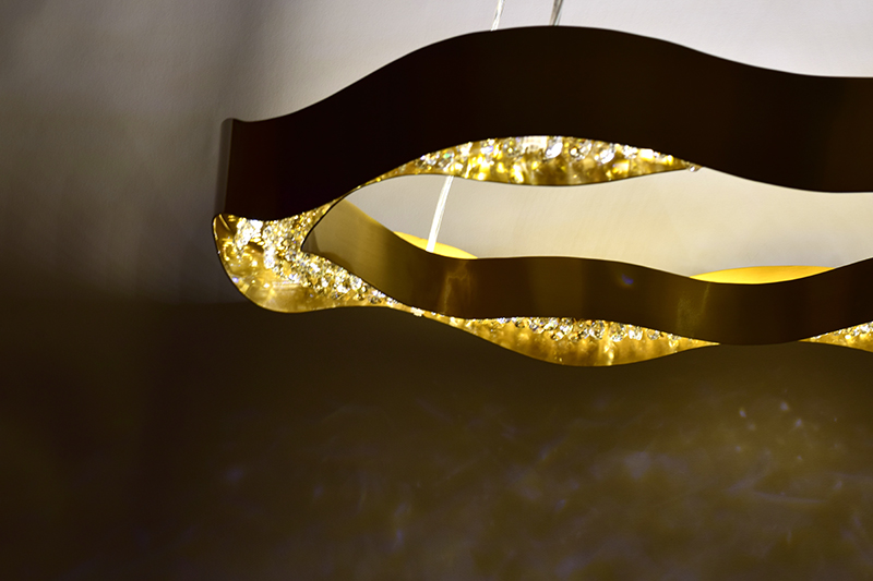 Wave Chandelier 01 by Sahil & Sarthak